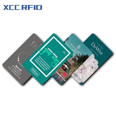 China Waterproof / Waterproof Classic MIFARE 1K RFID Chip Cards 13.56MHz 14443A White RFID Hotel Key Card Printable for sale