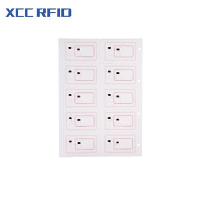 China RFID Prelam Manufacturer 13.56MHz 125KHz 2x5 A4 Size PVC RFID Card Prelam Inlay Sheet for sale