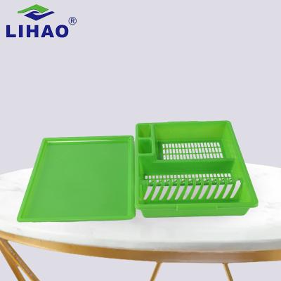 China Viable Hot Selling Dish Drainer Racks Kitchen Tools Plastic Dish Drying Rack for sale