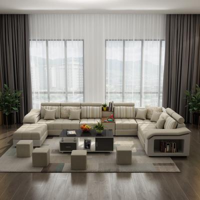 China Modern Wood Storage Designs Pine + Sponge Luxury Furniture Sofa Set for sale