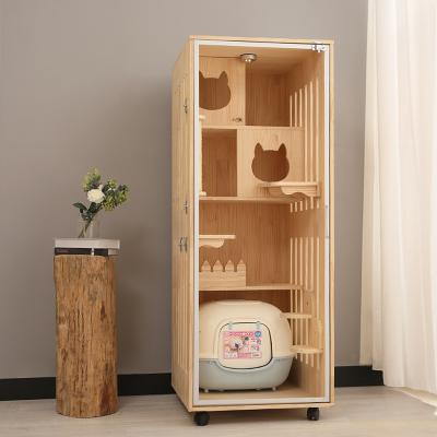 China Top Quality Cat Climbing Frame Cat Sports Toy 3 Layer Viable Cat Breeding Cages for sale