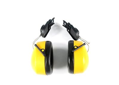 China Yellow Ear Plugs Muffs / Ear Protection Earmuffs SNR 32dB Cutsomized Logo for sale