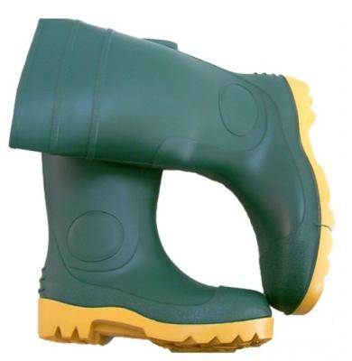 China Green Color Safety Rain Boots / Steel Shank Rain Boots Outsole Material PVC / Rubber for sale