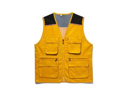 China Size L-4XL Reflective Safety Vest , Colorful High Visibility Vest With Pockets for sale