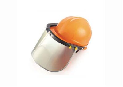 China Splash Resistant Industrial Safety Helmet , Welding Safety Helmet With Transparent Mask for sale