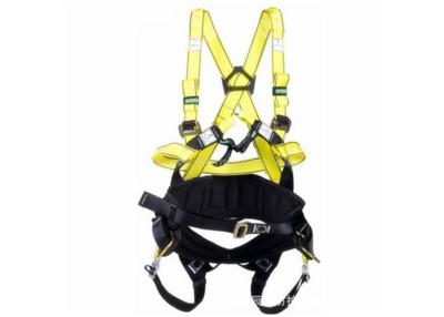 China Engineering Safety Harness Belt Yellow Color 100% High Tenacity Polyester Material for sale