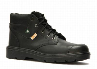 China Heat Resistant Black Non Slip Work Boots , Indestructible Insulated Steel Toe Boots for sale