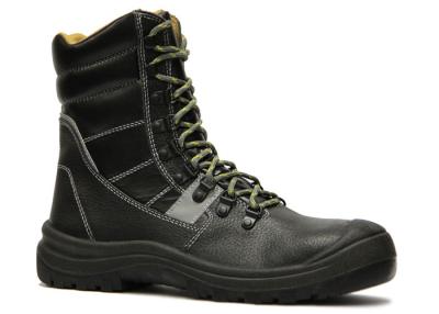 China Composite Toe Waterproof Steel Toe Work Shoes Black Leather Weight 1.0-1.3KG for sale