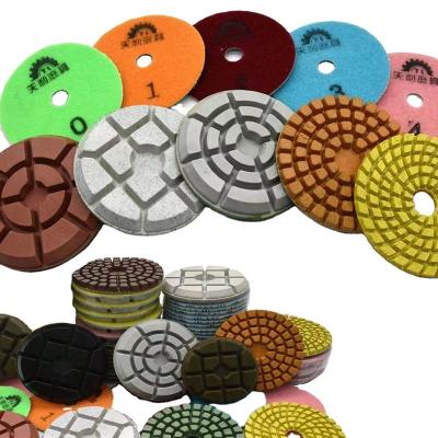 China 4 Inch Diamond Polishing Pad Diamond Polishing Pad for Concrete Diamond Polishing Pad for Concrete Grinding Tools for sale