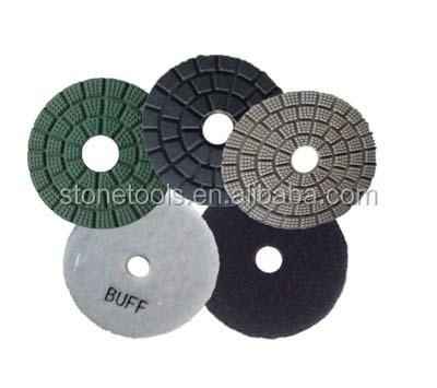 China Diamond Buff Wet Polishing Marble / Granite / Stone Use And Buff Pads for sale