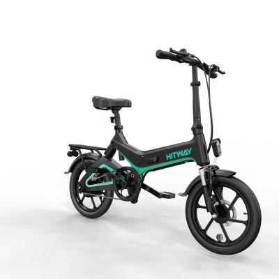 China 16inch Aluminum Alloy City Road Bike Electric Warehouse 36v Folding Electric Bike 250w for sale