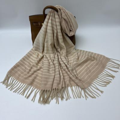 China Thick Scarf Autumn Winter Warm Wool Shawls Grid Scarf Polyester Fashion Shawl For Women for sale