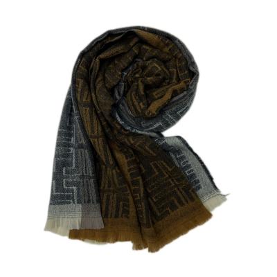 China Polyester Fashion Women Store Acrylic Oblong Chunky Fluffy Large Plaid Winter Oversized Scarf Cap With Tassel for sale