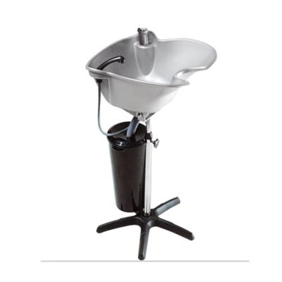 China Shampoo Chair Wash Basin Salon Furniture Hair Washing Equipment Popular Style Portable White Hair Backwash Basin for sale