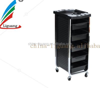 China 2018 Plastic Multlayer drawer hotsales hair salon trolley trolley hairdresser furniture for sale