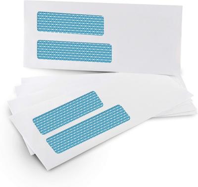 China Business Envelope #9 Double Window SELF Seal Security Envelopes - For Invoices, Statements & Documents, Tinted Security - Size 3-7/8 x 8-7/8 .26lb for sale