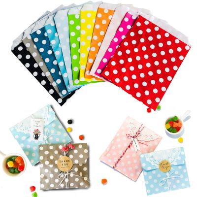 China Gift Envelope Color Dot Paper Bag Party Wedding Decoration Dessert Packaging Bag for sale