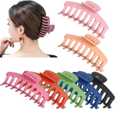 China Large Plastic Hair Claw Clip For Women 4.3inch Jumbo Hair Clips Hold Strong Hair for sale