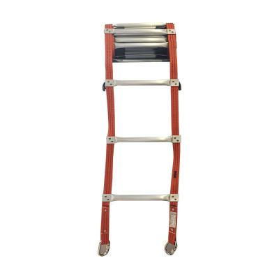 China Folding Ladders Wooden rope ladder hanging emergency fire fighting pilot rescue climbing escape rope ladder for sale