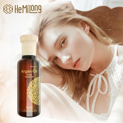 China Hemilong Professional Private Label Salon Serum 100Ml Wholesale Organic Morocco Argan Oil For Hair Hair Care for sale