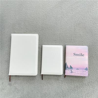 China Sublimation Blanks Blank Notebook A5 A6 DIY Pattern PU Writing Leather Soft Book For Heat Transfer Press Printing for sale