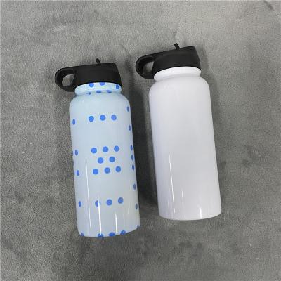 China Viable Gifts 32oz Sublimation Water Bottle Finger Grip Custom White Water Bottle For Sublimation Printing Heat Transfer Printing for sale