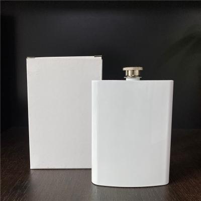 China Metal Blanks 8oz 240ml Sublimation Stainless Steel Hip Leakproof Flask For Liquor Whiskey Liquor Rum Scotch Vodka for sale