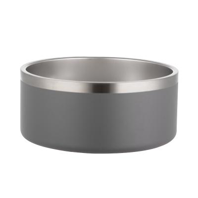 China Stainless Steel Food Water Dish 64oz Dog Cat Pets Container Double Wall 304 Stainless Steel Vacuum Insulated Powder Coated Dog Bowls for sale