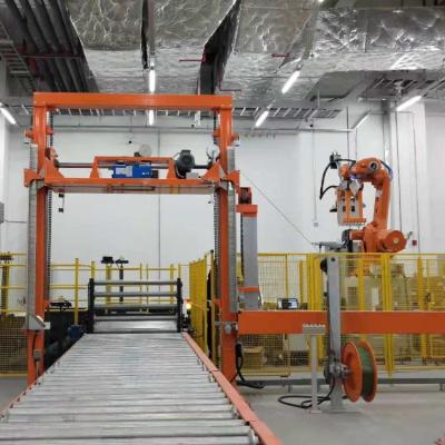 China Automatic Food Vertical Strapping Machine SKV-1220 For Pallets for sale