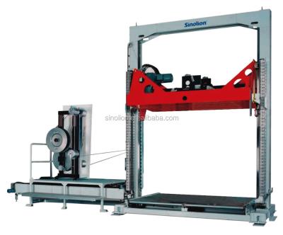 China CLOTHING CE Certified Automatic Pallet Strapping Machine with TITAN Germany Strapping PET Head Hardware for sale