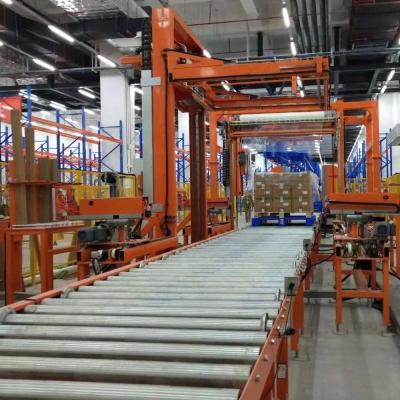 China Machine Packing Automatic Pallet Vertical And Horizontal Strapping System for sale