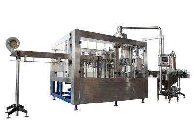 China Plastic Screw Cap 3 in 1 Monoblock Soft Drink Bottling Machine for sale