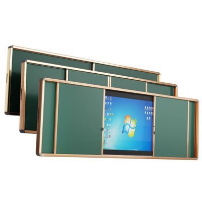 China Aluminum Alloy Frame Magnetic push-pull blackboard multimedia sliding teaching combination school writing for sale