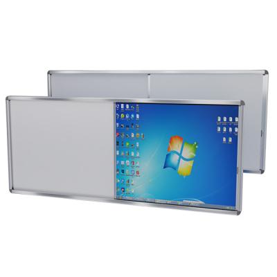 China Aluminum Alloy Frame Darwin multimedia push shield board school classroom environmental magnetic whiteboard for sale