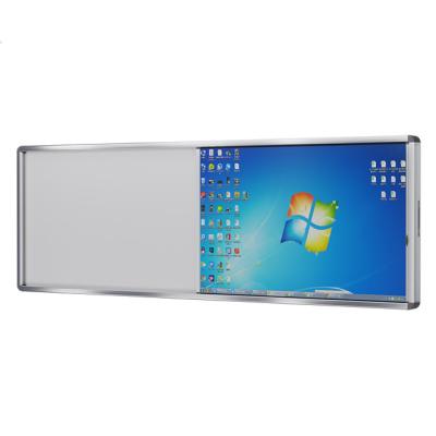 China Aluminum Alloy Frame Multimedia push-pull aluminum whiteboard sliding interactive school classroom teaching for sale