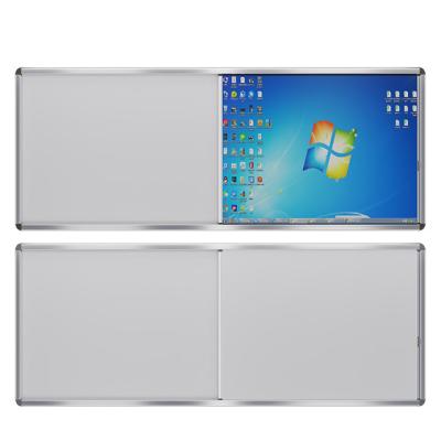 China Aluminum Alloy Frame Darwin push-pull whiteboard multimedia all-in-one teaching school classroom can be customized for sale