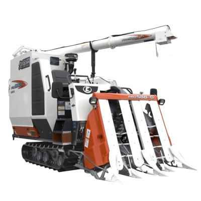 China Rice Used Kubota PRO588 Mini Harvester Machine For Paddy for sale