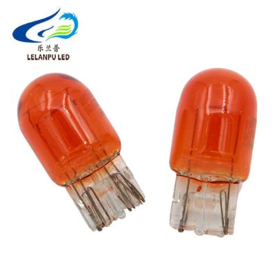 China Halogen T20 T25 7440 Tail Light Bulb Car Turn Signal Light Bulb Amber White Bright 7443 Tail Stop Brake Light Bulb 21w12v 24v for sale