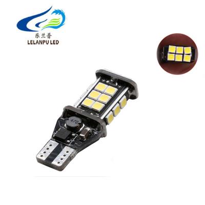 China T15 3030 24SMD Canbus 12V Led Light White 6000K 3030 Chips For Brake Turn Signal Drive Auto Ignition Emergency Reverse Light Universal for sale