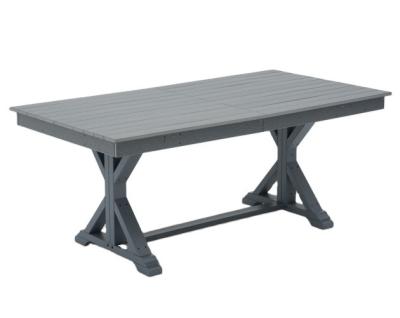 China Eco-freindly waterproof and eco-friendly outdoor dining table\waterproof\weather resistant\UV resistant HDPE commercial dining table factory direct for sale