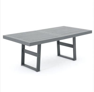 China Eco-freindly\Waterproof\Weatherproof Eco-Friendly Dining Table High Quality Modern HDPE Resistant\UV Resistant Waterproof Modern Outdoor Dining Table For Garden for sale