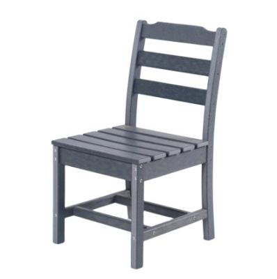 China Eco-freindly resistant\UV resistant\waterproof\weather resistant high quality armless dining chairs outdoor weather resistant plastic garden chair chair in different colors on sale for sale