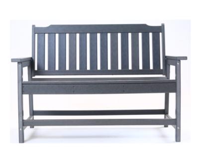 China Eco-friendly\UV Resistant\Water Proof\Weather Resistant Popular Plastic Park Chairs Factory Direct HDPE Park Chair Commercial Waterproof Durable Bench For Backyard for sale