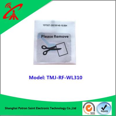 China Custom Printable RF Soft  8.2 Mhz Security Tags Label For Clothing for sale