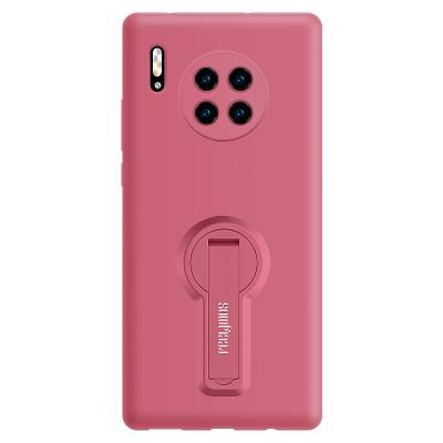 China Silicone Case For Official Huawei Mate 30 Pro Phone Case Color Silicone Case With Kick Holder for sale