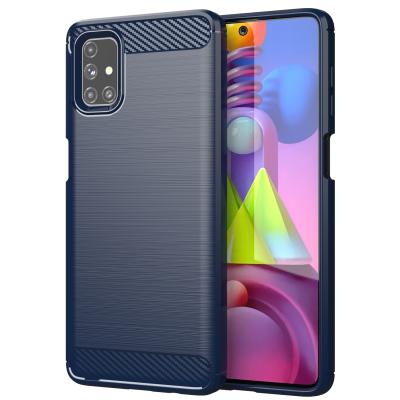 China Fashion Classic Brushed Back Cover Case TPU Soft Back Case For Samsung Galaxy M51 for sale