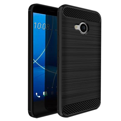 China Hot Selling Brushed Line PC Carbon Fiber TPU Mobile Case For HTC U11 Life Case Phone Cover for sale