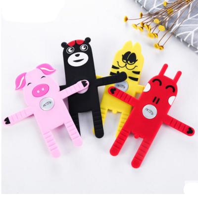 China Flexible Universal Cartoon DIY Car Air Vent Mobile Phone Holder for sale