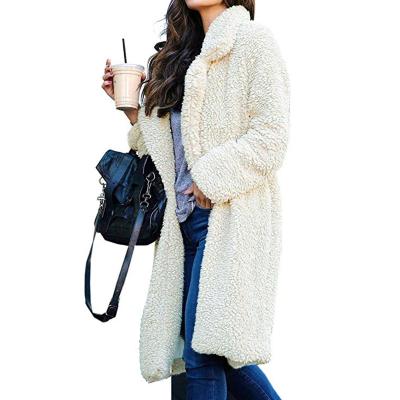 China Anti-wrinkle New Arrivals Fashion Ditch Cardigan Ladies Long Jackets Winter Coat Warm Women for sale