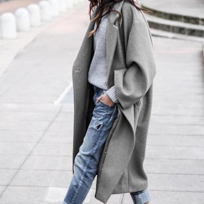 China High Quality Customized Women's Jackets And Coats Ladies Anti-wrinkle Spring Winter Trench Coat Woolen Women Coat for sale